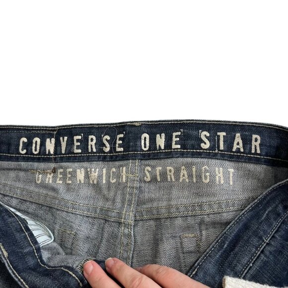Final Sale! Converse Men's Jeans 32 x 30 blue medium wash Greenwich straight 100 - Picture 3 of 9